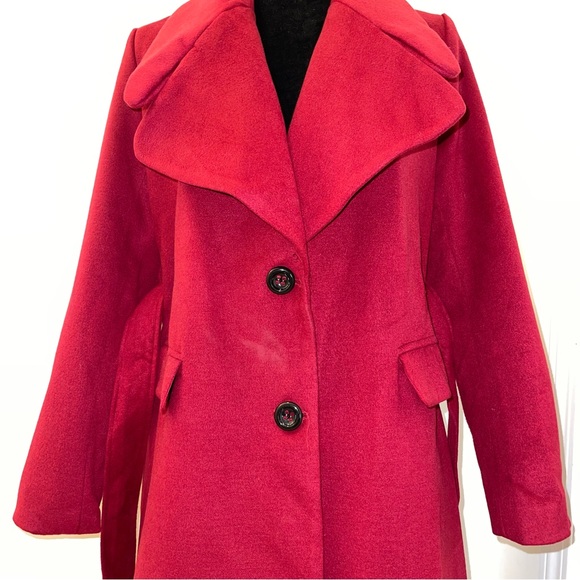 DARK READ VINTAGE LONG COAT - Picture 10 of 14